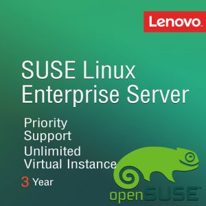 [4L40H21334] SLES for X86, AMD64 & Intel64 (1-2 CPU Sockets,Priority Support,Unlimited Virtual Instances,3 Year)
