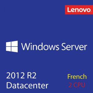 [4XI0L03785] Windows Server 2012 R2 Datacenter ROK w/Reassignment (2 CPU) - French