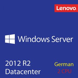 [4XI0L03786] Windows Server 2012 R2 Datacenter ROK w/Reassignment (2 CPU) - German