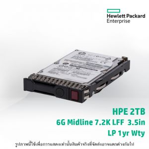 HPE 2TB SATA 6G Midline 7.2K LFF (3.5in) LP 1yr Wty Digitally Signed Firmware HDD