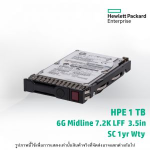 HPE 1TB SATA 6G Midline 7.2K LFF (3.5in) SC 1yr Wty HDD