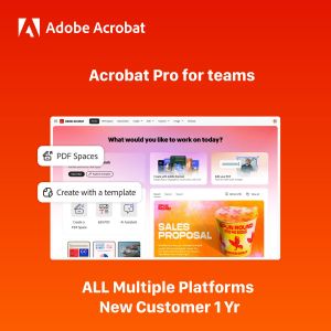 Acrobat Pro for teams Subscription New Customer 1Yr