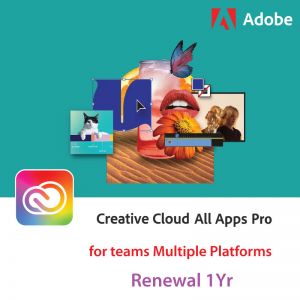 Adobe Creative Cloud All Apps Pro for teams Multiple Platforms Renewal 1Yr