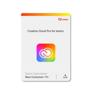 Adobe Creative Cloud Pro for teams Subscription New Customer 1Yr