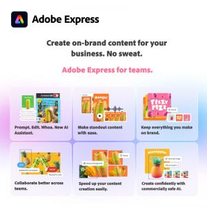 Adobe Express for teams Subscription New Customer 1 Yr