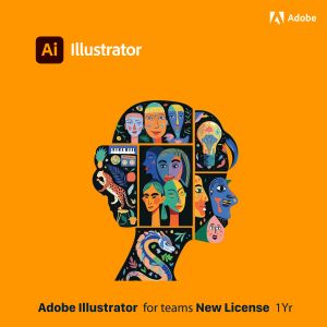 Adobe Illustrator for teams New License 1Yr