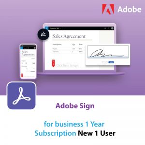 Adobe Acrobat Sign for business 1Year Subscription New 1 User