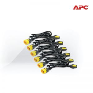 [AP8706S-WW] APC Power Cord Kit (6 ea), Locking, C13 to C14, 1.8m 2Y Carry-in