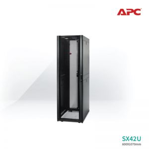 [AR3100] APC NetShelter SX 42U 600mm Wide x 1070mm Deep Enclosure with Sides Black 5Y Carry-in