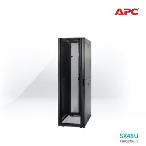 [AR3107] APC NetShelter SX 48U 600mm Wide x 1070mm Deep Enclosure with Sides Black 5Y Carry-in