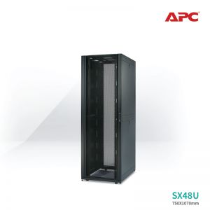[AR3157] APC NetShelter SX 48U 750mm Wide x 1070mm Deep Enclosure with Sides Black 5Y Carry-in