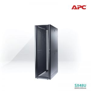 [AR3307] APC NetShelter SX 48U 600mm Wide x 1200mm Deep Enclosure with Sides Black 5Y Carry-in