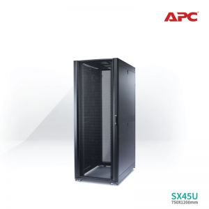 [AR3355] APC NetShelter SX 45U 750mm Wide x 1200mm Deep Enclosure with Sides Black 5Y Carry-in