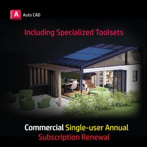 AutoCAD - including specialized toolsets Commercial Single-user Annual Subscription Renewal