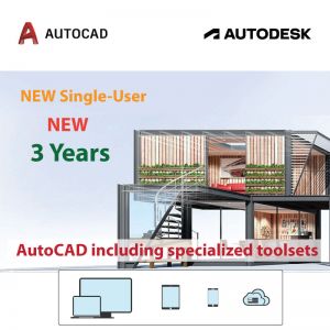 AutoCAD - including specialized toolsets AD Commercial New Single-user ELD 3 Yrs Subscription