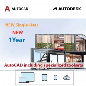 AutoCAD - including specialized toolsets AD Commercial New Single-user ELD Annual Subscription 1 Yr