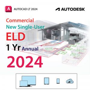 AutoCAD LT 2024 Commercial New Single-user ELD 1 Yr Annual Subscription