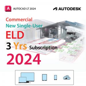 AutoCAD LT 2024 Commercial New Single-user ELD 3 Yrs Subscription