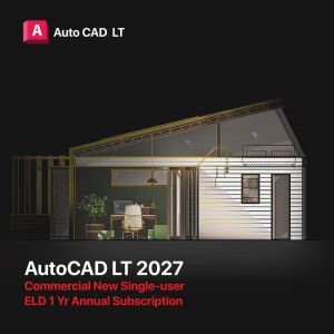AutoCAD LT 2027 Commercial New Single-user ELD 1 Yr Annual Subscription
