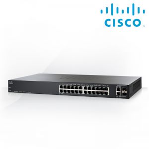 Cisco SF220-24 24-Port 10/100 Smart Plus Switch Limited Lifetime Hardware Warranty 5YR fr EOS