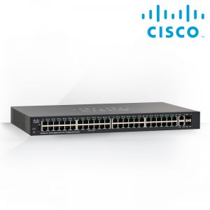 Cisco SG250X-48 48-Port Gigabit Smart Switch with 10G Uplinks Limited Lifetime Hardware Warranty 5YR fr EOS