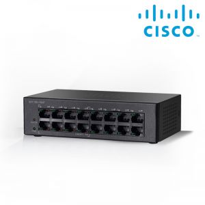 Cisco SF110D-16HP 16-Port 10/100 PoE Desktop Switch Limited Lifetime Hardware Warranty 5YR fr EOS