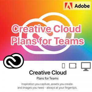 Creative Cloud All Apps for teams with Adobe Stock 10 assets per month Multiple Platforms  1Yr