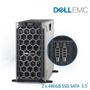 DellEMC PowerEdge T440 1xSilver 4210R 16GB 2x480GB SSD SATA H730P DVDRW 2x750W 3Yrs Pro MC 24x7 4hrs 3years Keep YHDD
