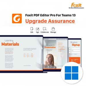 Foxit PDF Editor For Teams 13 Upgrade Assurance 1Yr For Windows