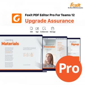 Foxit PDF Editor Pro For Teams 13 Upgrade Assurance 1Yr
