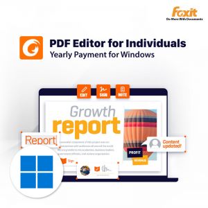 Foxit PDF Editor Suite for Individuals 2023 - Yearly Payment for Windows