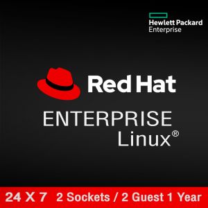 Red Hat Enterprise Linux Server 2 Sockets or 2 Guests 1 Year Subscription 24x7 Support LTU