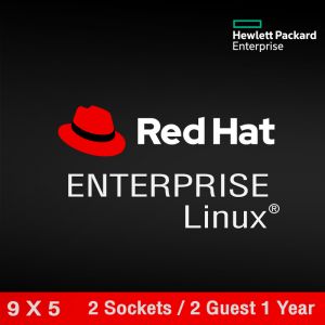 Red Hat Enterprise Linux Server 2 Sockets or 2 Guests 1 Year Subscription 9x5 Support E-LTU