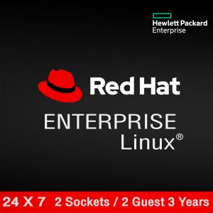 Red Hat Enterprise Linux Server 2 Sockets or 2 Guests 3 Years Subscription 24x7 Support E-LTU