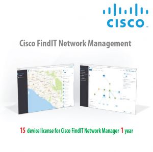 [LS-FINDITNM-15-1Y=] 15-device license for Cisco FindIT Network Manager - 1 year 
