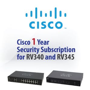 Cisco 1-Year Security Subscription for RV340 and RV345