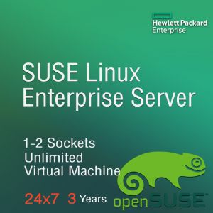 SUSE Linux Enterprise Server 1-2 Sockets Unlimited VM 3 Year Subscription 24x7 Support Flx LTU