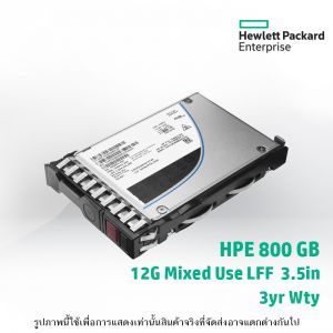 HPE 800GB SAS 12G Mixed Use LFF (3.5in) SCC 3yr Wty Digitally Signed Firmware SSD