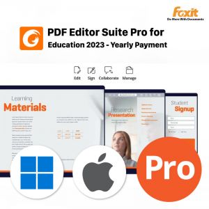 Foxit PDF Editor Suite Pro for Education 2023 -  Yearly Payment