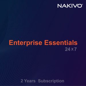 NAKIVO Backup & Replication Enterprise Essentials  2 Year Per-workload Subscription with 24/7 Support 10 Workloads