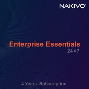 NAKIVO Backup & Replication Enterprise Essentials  4 Year Per-workload Subscription with 24/7 Support 10 Workloads