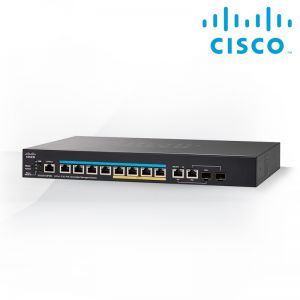 Cisco SG350-8PMD 8-Port 2.5G PoE Stackable Managed Switch Limited Lifetime Hardware Warranty 5YR fr EOS