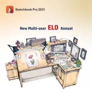 SketchBook Pro 2021 New Multi-user ELD Annual Subscription