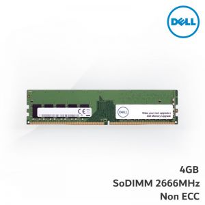 Dell Memory Kit RAM 4GB UDIMM 2666MHz DDR4 Non ECC for MT/SFF 1 Yr