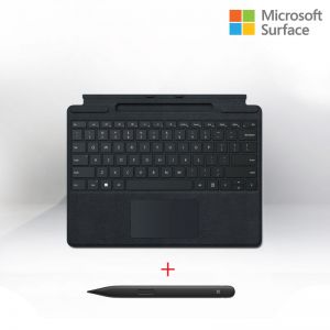 [8X8-00016] Surface Signature Keyboard + Slim Pen2 Commercial Black 1Yr