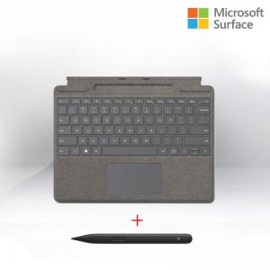 [8X8-00076] Surface Signature Keyboard + Slim Pen2 Commercial Platinum 1Yr